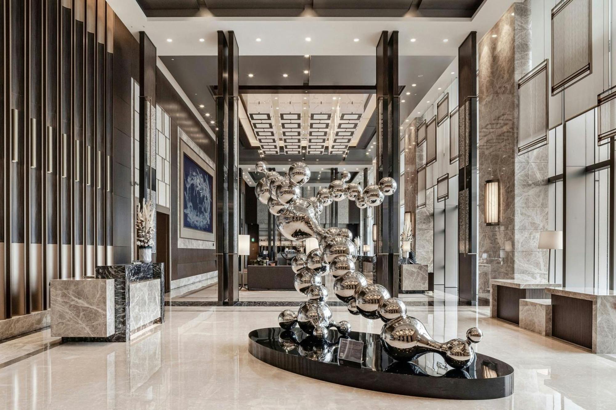 코트야드 바이 메리어트 타이베이 호텔 외부 사진 The lobby of the hotel